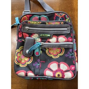 Lily Bloom Mini Crossbody Handbag‎ Multicolor Multi Compartment